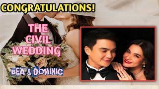 CONGRATULATIONS and BEST WISHES BEA Alonzo and DOMINIC Roque