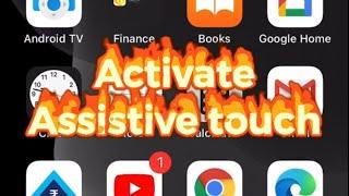 How to activate assistive touch on iphone X