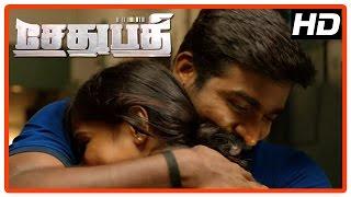 Sethupathi Tamil Movie  Scenes  Vijay Sethupathi gets his job back  Vela Ramamoorthy  Remya