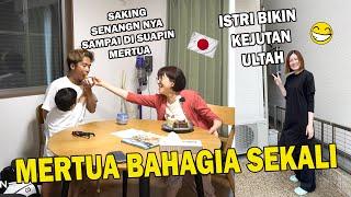 BIKINKAN KEJUTAN ULTAH UNTUK MERTUA JEPANG  BIKIN DIA SALAH TINGKAH  d