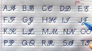 How to Write English Capital Letters  Print and Cursive Writing Tutorial