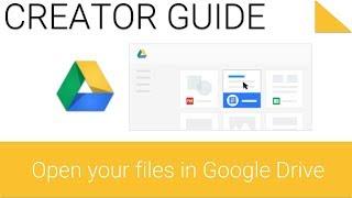 How to Open files in Google Drive on the Web