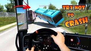 POV in ETS2 Multiplayer  Try not to crash  Calais - Duisburg full mixed reality drive real hands