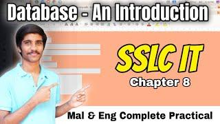 10th IT Chapter 8 Practical  Database An introduction  Complete Practical  Mal & Eng