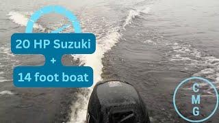 14 foot boat with 20hp Suzuki