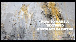 EASY & SIMPLE TEXTURED ABSTRACT PAINTING DEMONSTRATION  ACRLYIC PAINTING  Art By Rajan Seth 