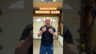 Homemade Garage Door Winding Bars  #diyhomerepair