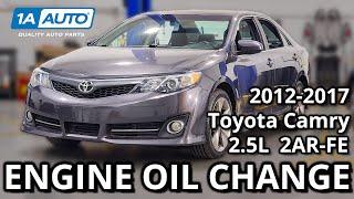 How to Change Engine Oil 2012-2017 Toyota Camry 2.5L  2AR-FE