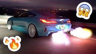 First ever Fi Exhaust for a M8 Coupe turns M8 into Flamethrower