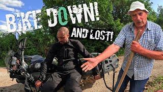 Bike down AND I´m lost on my way to Mostar S2E11 motorcycle off-road riding in Bosnia part 4