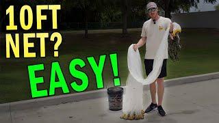 How to Throw a Cast Net Step by Step with a Black Pearl Net