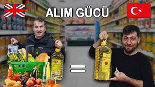 İNGİLTERE VS TÜRKİYE ALIM GÜCÜ KIYASLAMASI  Market Alışverişi 