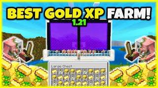 BEST GOLD AND XP FARM EVER VERY FAST In Minecraft Bedrock 1.21