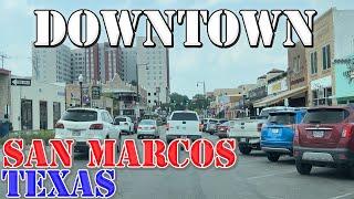 San Marcos - Texas - 4K Downtown Drive