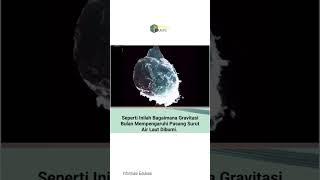 Seperti inilah bulan mempengaruhi pasang surut Air Laut dibumi #edukasi #pengetahuan #alam