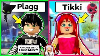 MIRACULOUS KWAMI’S AS HUMANS Roblox Miraculous MINI-MOVIE 