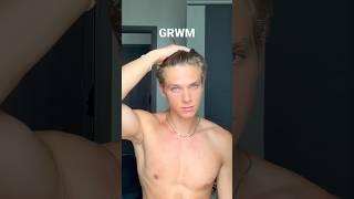 Get ready for a model casting with me #hairtutorial #grwm #mensfashion #model