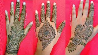 Top 3 Tranding Back hand mehndi design  Best Arebic mehndi design for hand  Back hand mehndi 