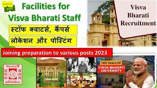 Visva-Bharati University campus culture distance station Kolkata Bengal recruitment quarters