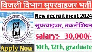 बिजली विभाग भर्ती 2024। Bijli vibhag New vacancy 2024। Electricity department recruitment 2024।