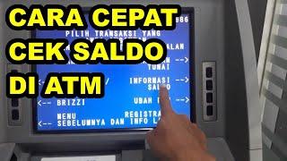 cara cek saldo bri di atm tutorial bank