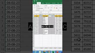 Remove blank columns in #microsoft #excel #msexcel #shorts #computer #education