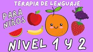 Terapia De Lenguaje Para Niños  Combinando Frutas  Nivel 1 al 2
