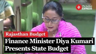 Rajasthan Budget 2024 Live Finance Minister Diya Kumari Presents State Budget  Rajasthan Assembly