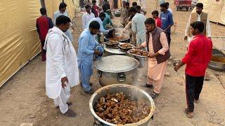 Pakistans Largest and Traditional Desert Wedding Food Preparation  Mutton Steam in the Desert