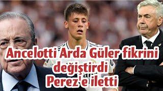  Ancelotti Arda Güler fikrini değiştirdi Pereze iletti. #realmadrid