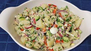 طريقة تحضير سلطة الطون مع البطاطا والبيض الشهية والمبتكرة Tuna salad with eggs and potatoes Recipe