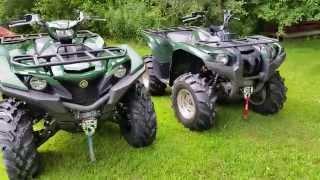 2016 vrs 2007 Yamaha Grizzly 700 comparison walk around