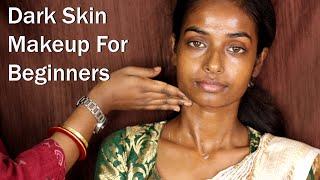 Dark Skin Bridal Makeup For Beginners  South Indian Bridal Makeup Tutorial