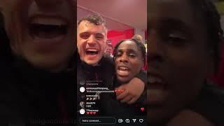 Frimpong To Xhaka You Came From Arsenal And You Won It Here. #bayerleverkusen #xhaka #arsenal