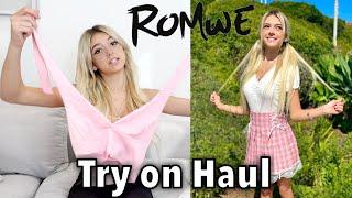 ROMWE Try On Haul Back to School  Coco Quinn