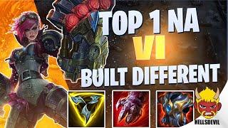 WILD RIFT  Top 1 NA Vi Is Built DIFFERENT  Challenger Vi Gameplay  Guide & Build