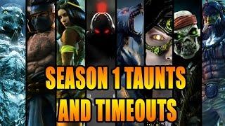 Killer Instinct Season 1 Taunts and Time Outs