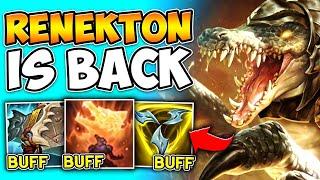 RENEKTON IS FINALLY STRONG AGAIN HUGE BUFFS TO EVERYTHING HE NEEDS