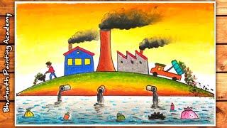 water pollution drawing how to draw environment pollution air pollution poster