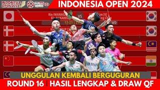 SEJARAH BURUK  Hasil Lengkap 16 Besar Indonesia Open 2024