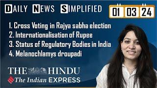 The Hindu & The Indian Express Analysis  1 March 2024  Daily Current Affairs  DNS  UPSC CSE