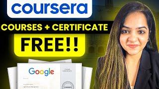 How To Get Paid Coursera Course Certificates For  FREE in 2024 Step by Step Explained