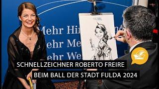 Ball der Stadt Fulda 2024 Schnellzeichner Roberto Freire  Wir lieben Foaset