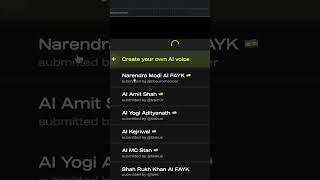 How to Generate Narendra Modis AI Voice Songs AI Websites Part - 5  #Shorts