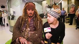 Kid asks Johnny Depp about his severed fingertip
