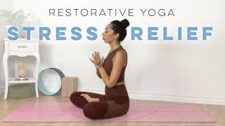 10 Min Restorative Yoga For Stress & Anxiety All Levels Yoga