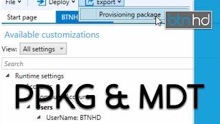 Deploy Provisioning Packages with MDT