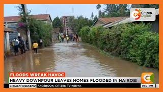 Heavy downpour poor drainage leave roads and houses flooded  Nairobi