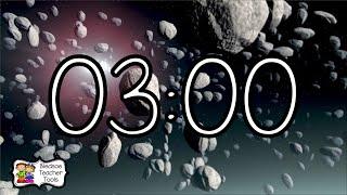Meteor Countdown Timer   3 Minutes with Background Music