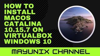 How to Install macOS Catalina ISO on VirtualBox Windows 10